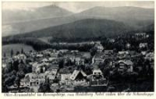 Ober - Krummhübel im Riesengebirge, vom Heidelberg Nebel Ziehen über die Schneekoppe [Dokument ikonograficzny]