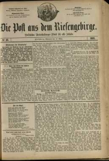 Die Post aus dem Riesengebirge, 1881, nr 42