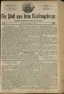 Die Post aus dem Riesengebirge, 1881, nr 57