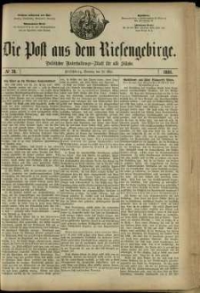 Die Post aus dem Riesengebirge, 1881, nr 78