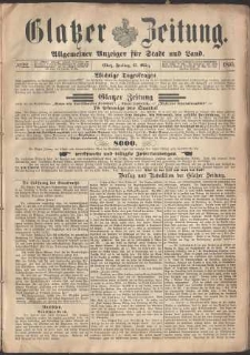 Glatzer Zeitung : Allgemeiner Anzeiger fuer Stadt und Land, 1895, nr 22 [15.03]