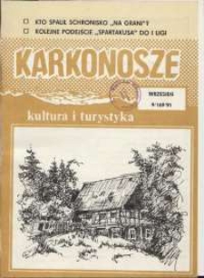Karkonosze: Kultura i Turystyka, 1991, nr 9 (169)