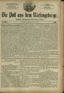 Die Post aus dem Riesengebirge, 1881, nr 108