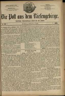 Die Post aus dem Riesengebirge, 1881, nr 122