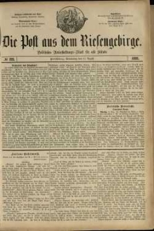 Die Post aus dem Riesengebirge, 1881, nr 123
