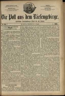 Die Post aus dem Riesengebirge, 1881, nr 124