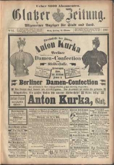 Glatzer Zeitung : Allgemeiner Anzeiger fuer Stadt und Land, 1895, nr 84 [18.10]