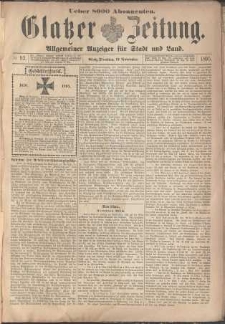 Glatzer Zeitung : Allgemeiner Anzeiger fuer Stadt und Land, 1895, nr 93 [19.11]