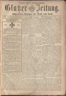 Glatzer Zeitung : Allgemeiner Anzeiger fuer Stadt und Land, 1895, nr 96 [29.11]