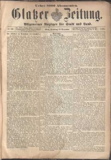 Glatzer Zeitung : Allgemeiner Anzeiger fuer Stadt und Land, 1895, nr 99 [10.12]