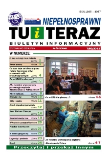 Niepełnosprawni Tu i Teraz : biuletyn informacyjny, 2012, nr 7 (50) [Dokument elektroniczny]