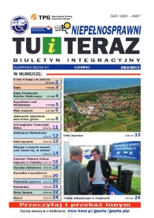 Niepełnosprawni Tu i Teraz : biuletyn informacyjny, 2013, nr 2 (53) [Dokument elektroniczny]