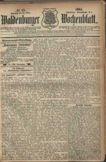 Waldenburger Wochenblatt, Jg. 30, 1884, nr 25