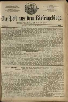 Die Post aus dem Riesengebirge, 1881, nr 142