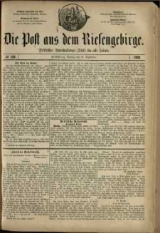 Die Post aus dem Riesengebirge, 1881, nr 149
