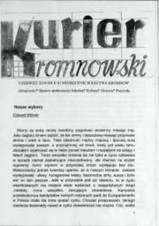 Kurier Kromnowski. Miesięcznik Sołectwa Kromnów, 2014, nr 6 (87)