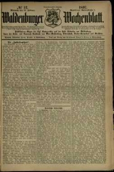 Waldenburger Wochenblatt, Jg. 43, 1897, nr 12