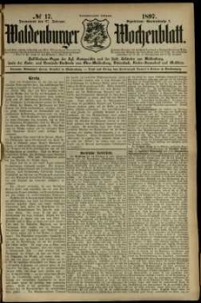 Waldenburger Wochenblatt, Jg. 43, 1897, nr 17