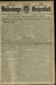Waldenburger Wochenblatt, Jg. 43, 1897, nr 18