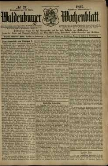 Waldenburger Wochenblatt, Jg. 43, 1897, nr 29