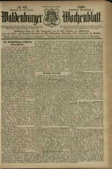 Waldenburger Wochenblatt, Jg. 43, 1897, nr 82