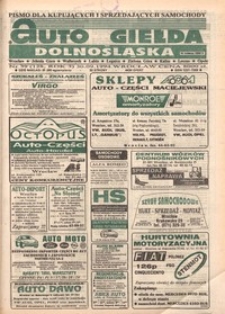 Auto Giełda Dolnośląska : pismo dla kupujących i sprzedających samochody, R. 3, 1994, nr 39 (128) [30.09]