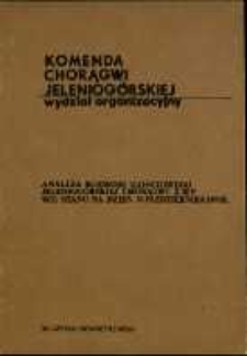 Analiza rozwoju ilościowego Jeleniogórskiej Chorągwi ZHP według stanu na dzień 15 października 1976 r.