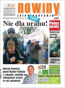 Nowiny Jeleniogórskie : tygodnik społeczny, R.52!, 2011, nr 42 (2730) [Dokument elektroniczny]