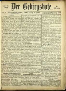 Der Gebirgsbote, 1899, nr 2 [6.01]