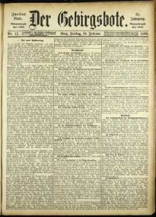Der Gebirgsbote, 1899, nr 12 [10.02]