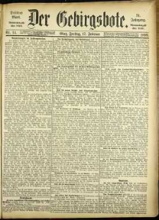 Der Gebirgsbote, 1899, nr 14 [17.02]