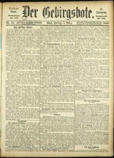 Der Gebirgsbote, 1899, nr 18 [3.03]