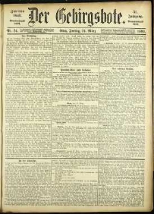 Der Gebirgsbote, 1899, nr 24 [24.03]