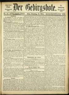 Der Gebirgsbote, 1899, nr 25 [28.03]