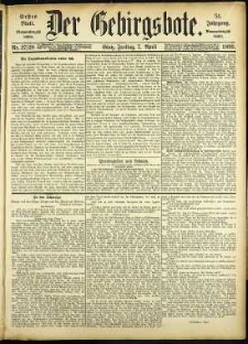 Der Gebirgsbote, 1899, nr 27/28 [7.04]