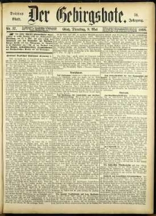 Der Gebirgsbote, 1899, nr 37 [9.05]
