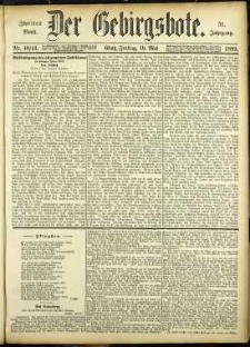 Der Gebirgsbote, 1899, nr 40/41 [5.05]
