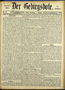 Der Gebirgsbote, 1899, nr 61 [1.08]