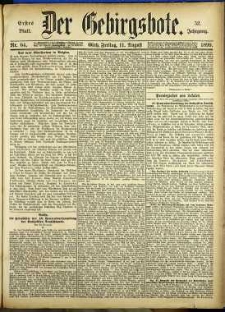 Der Gebirgsbote, 1899, nr 64 [11.08]