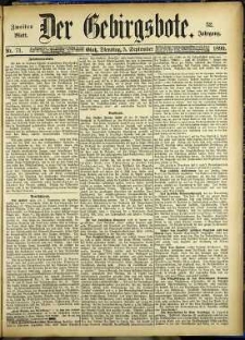Der Gebirgsbote, 1899, nr 71 [5.09]