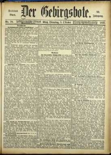 Der Gebirgsbote, 1899, nr 79 [3.10]