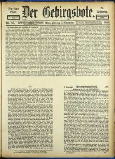 Der Gebirgsbote, 1899, nr 88 [3.11]