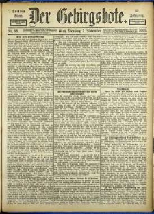 Der Gebirgsbote, 1899, nr 89 [7.11]