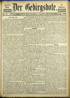 Der Gebirgsbote, 1899, nr 97 [5.12]