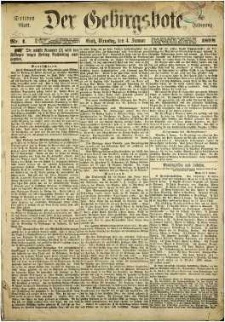 Der Gebirgsbote, 1898, nr 1 [4.01]