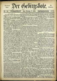 Der Gebirgsbote, 1898, nr 21 [15.03]