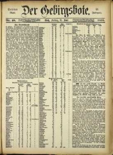 Der Gebirgsbote, 1898, nr 48 [17.06]