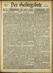 Der Gebirgsbote, 1898, nr 72 [9.09]