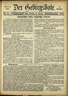 Der Gebirgsbote, 1898, nr 75 [20.09]