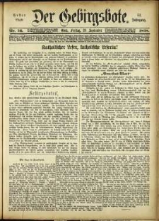 Der Gebirgsbote, 1898, nr 76 [23.09]
